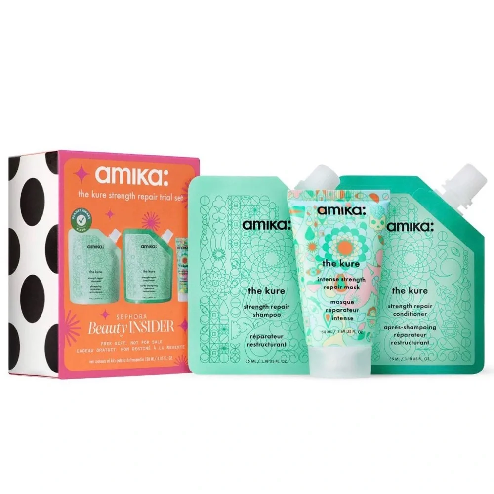 NWT amika “Bye, Bad Hair Days” Mini Set - Picture 1 of 5